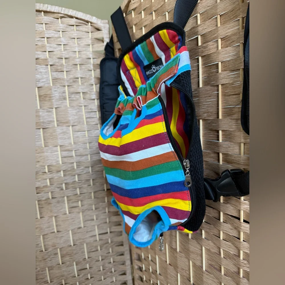 Whizzo Tech Stripe Dog Carrier - Multicolor- L